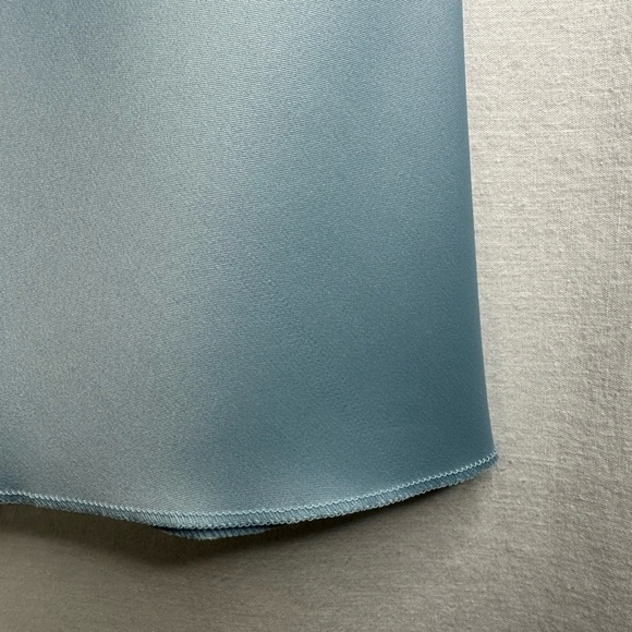 VINTAGE Italian hand sewn satin mermaid Stretchy A-line midi Cinderella skirt L - Picture 6 of 11